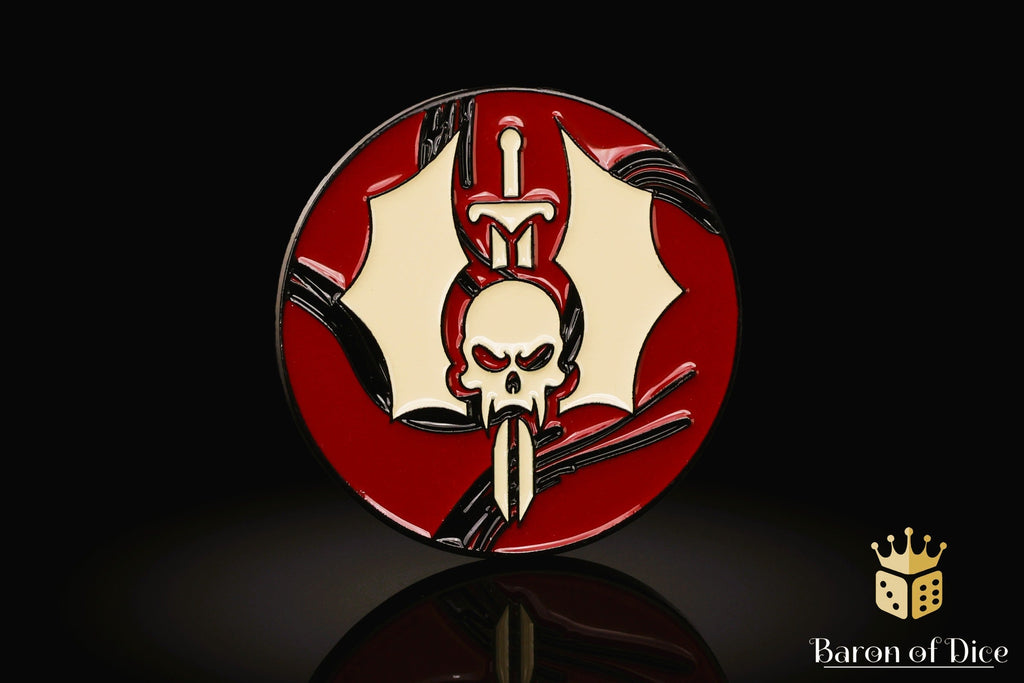 Cursed Vampire | Wargaming & Datasheet Box | Baron's Coin™ Compatible