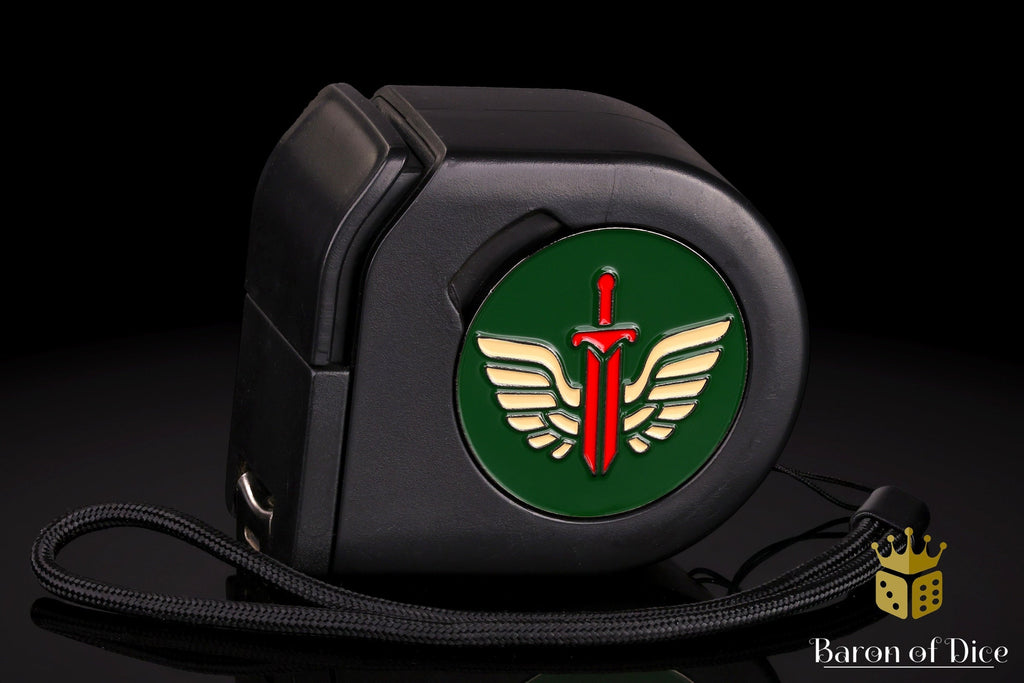 Sword & Wings | Wargaming Tape Measure | Baron's Coin™ Compatible