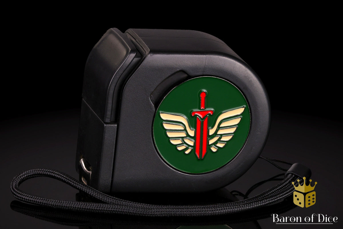 Sword & Wings | Wargaming Tape Measure | Baron's Coin™ Compatible
