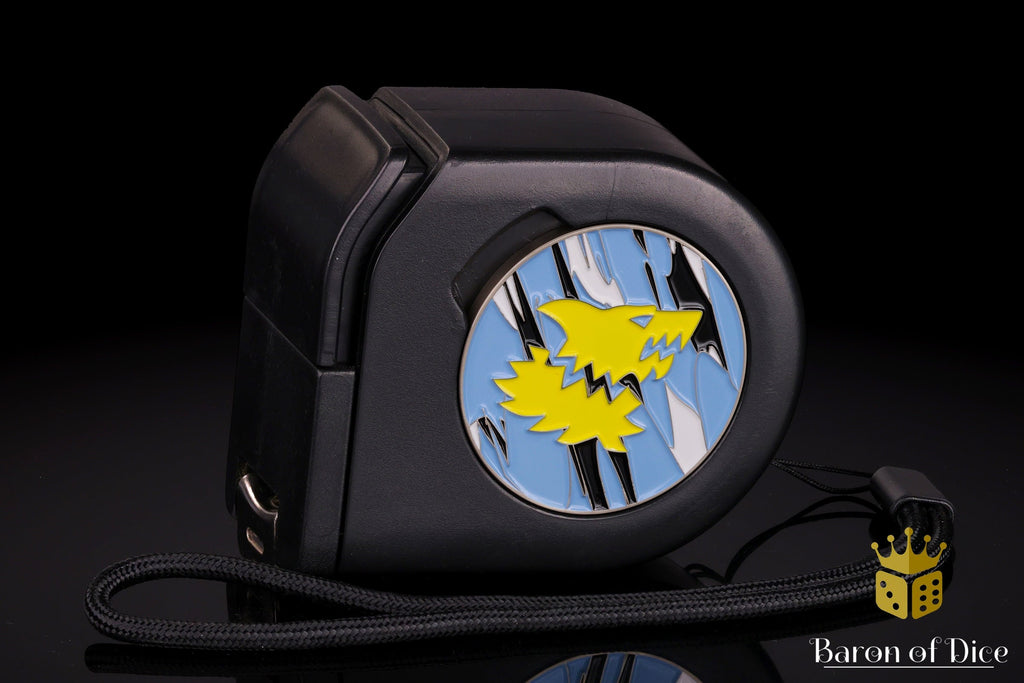 Snow Wolf | Wargaming Tape Measure | Baron's Coin™ Compatible
