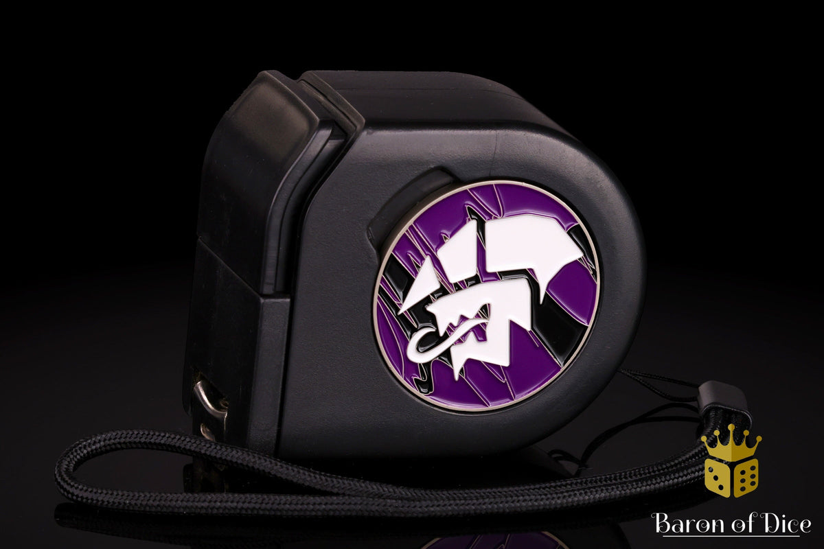 Alien | Purple | Wargaming Tape Measure | Baron's Coin™ Compatible