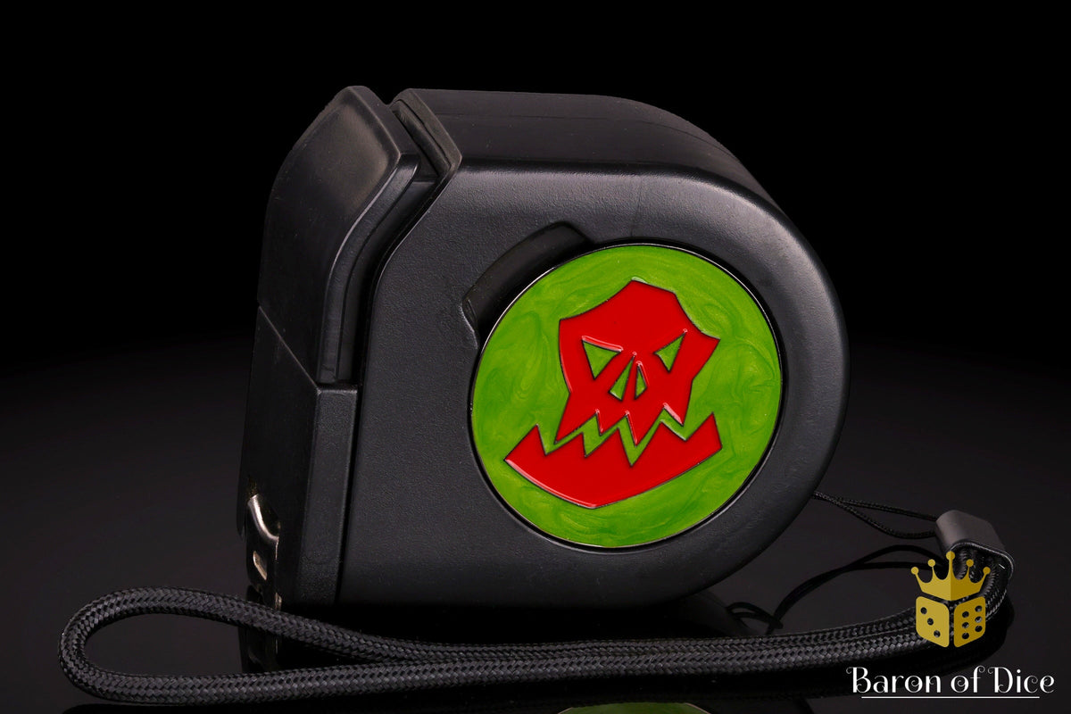 Orc | Red | Wargaming Tape Measure | Baron's Coin™ Compatible