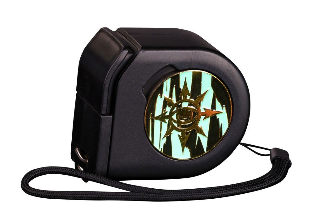 Eye of Chaos | Aquamarine | Wargaming Tape Measure | Baron's Coin™ Compatible
