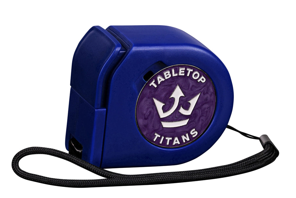 Tabletop Titans | Purple | Wargaming Tape Measure | Baron's Coin™ Compatible