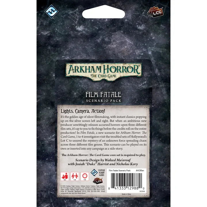 Arkham Horror LCG: Film Fatale Scenario Pack