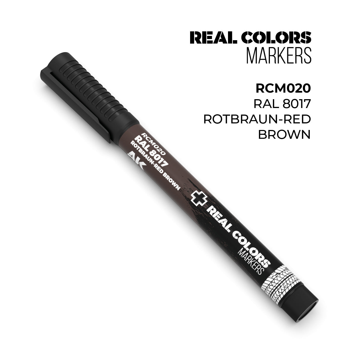 AK Interactive Markers: Real Color Markers - Ral 8017 Rotbraun-Red Brown