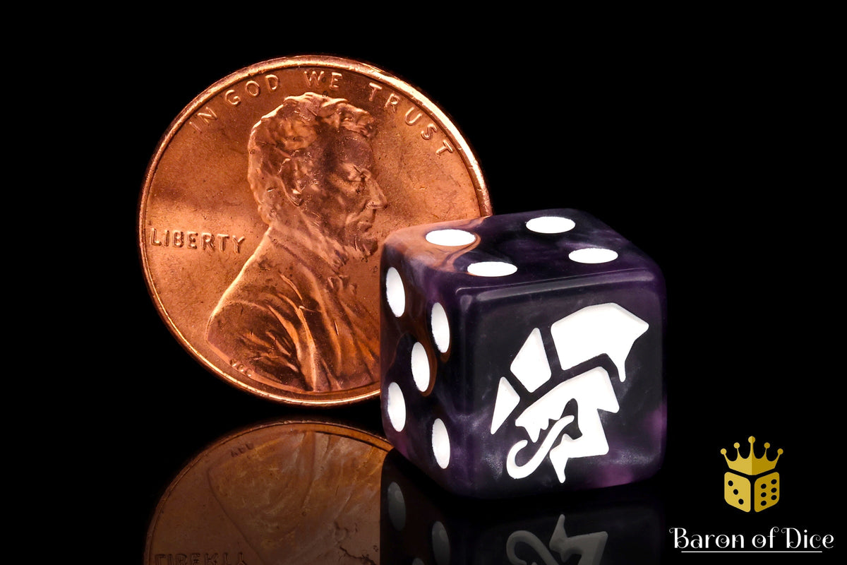 Alien Dice | Purple & White
