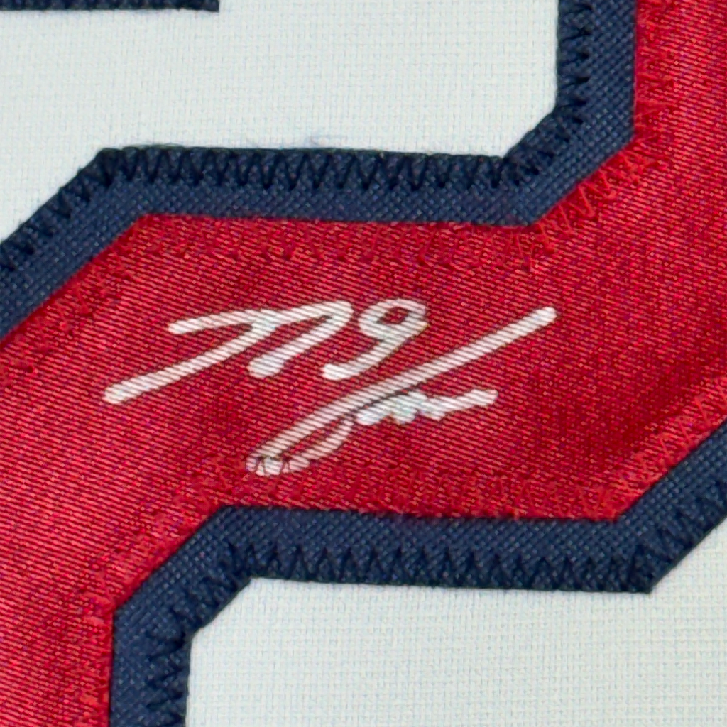 Framed Autographed/Signed Nolan Arenado 35x39 St. Louis White Baseball Jersey JSA COA