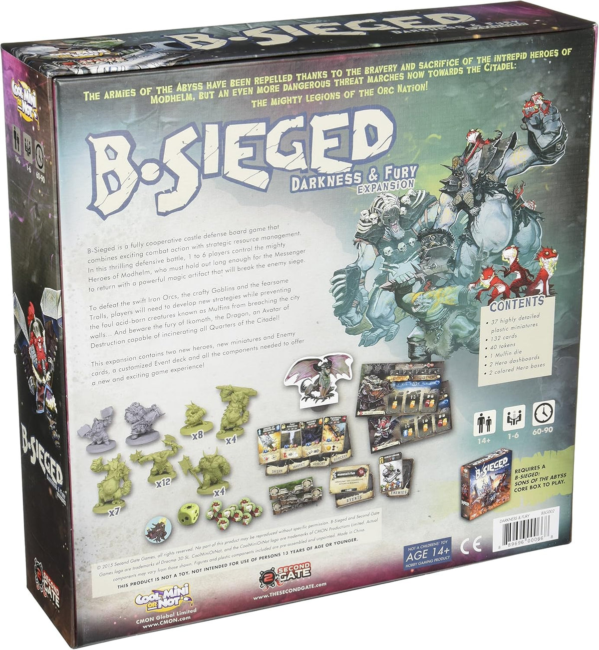B-Sieged Darkness & Fury Board Game Expansion