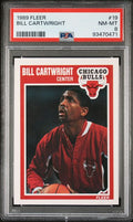 Graded 1989 Fleer Bill Cartwright #19 Basketball Card PSA 8 NM-MT