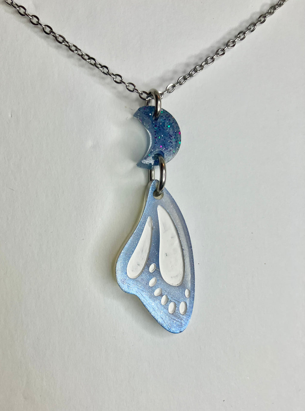 Resin Butterfly & Moth Wing Jewelry: Earrings & Necklaces