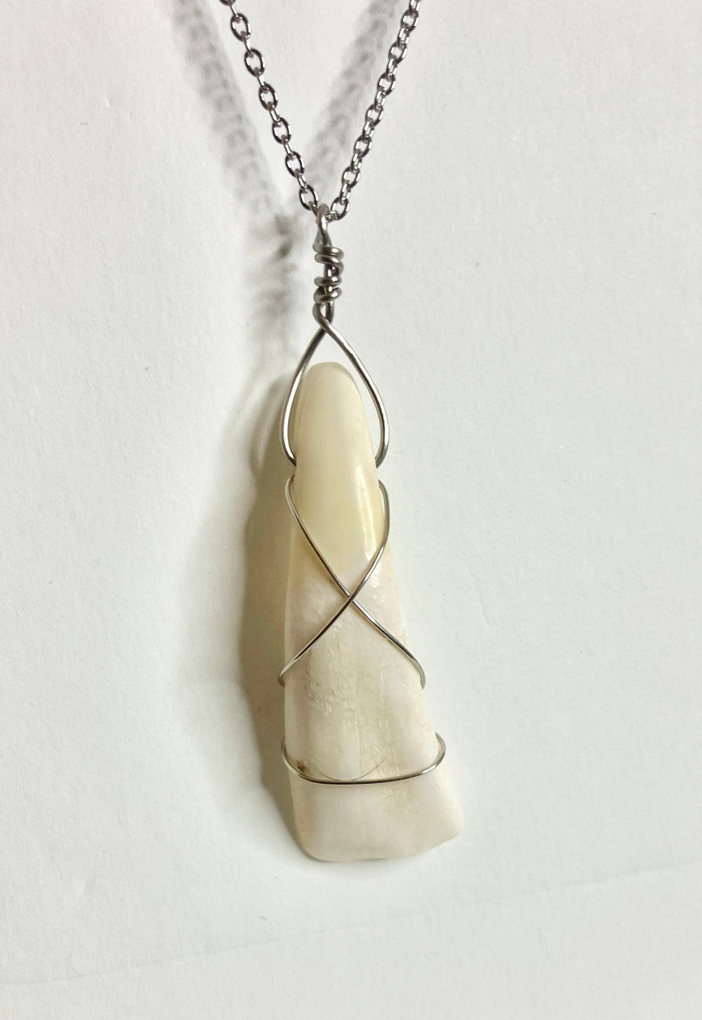Water Buffalo Tooth Jewelry: Wire Wrapped Necklaces & Earrings