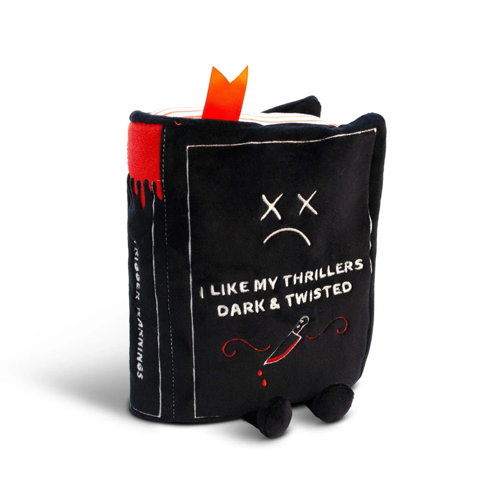 Punchkins Book Plush I Like My Thrillers Dark & Twisted