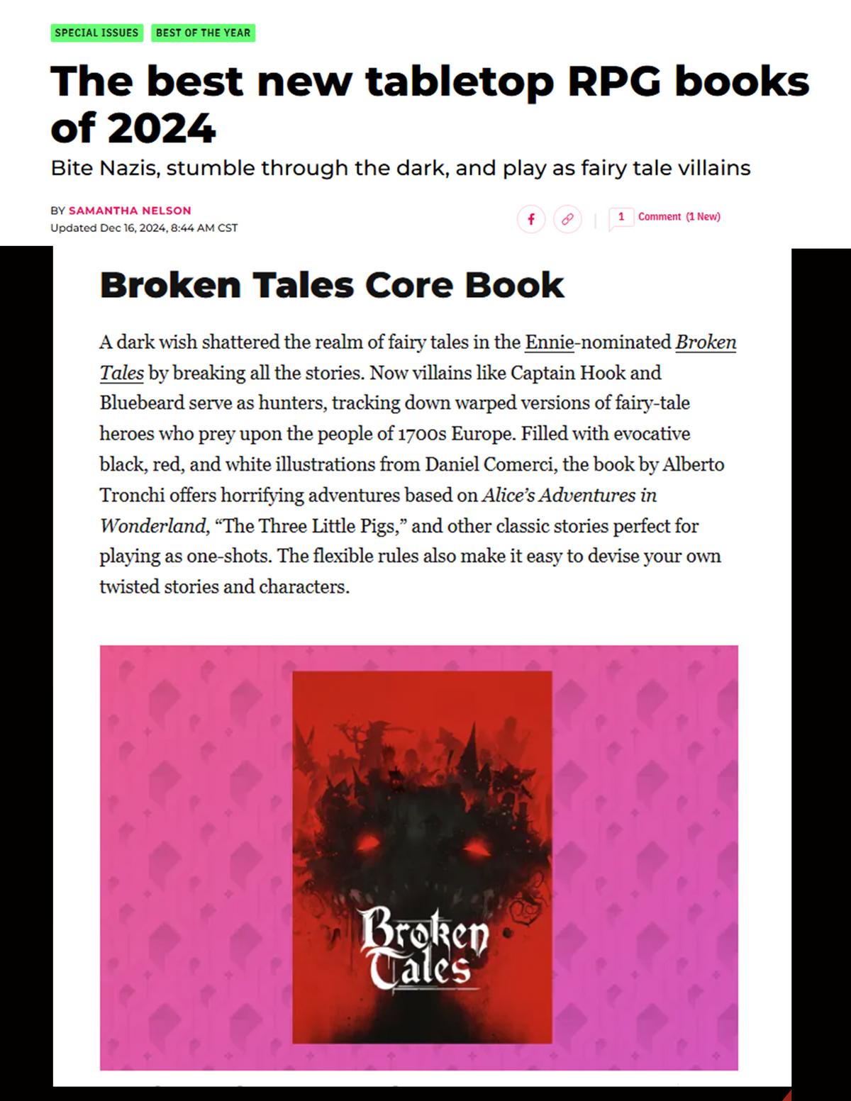 Broken Tales (RPG Book + PDF) Hardcover