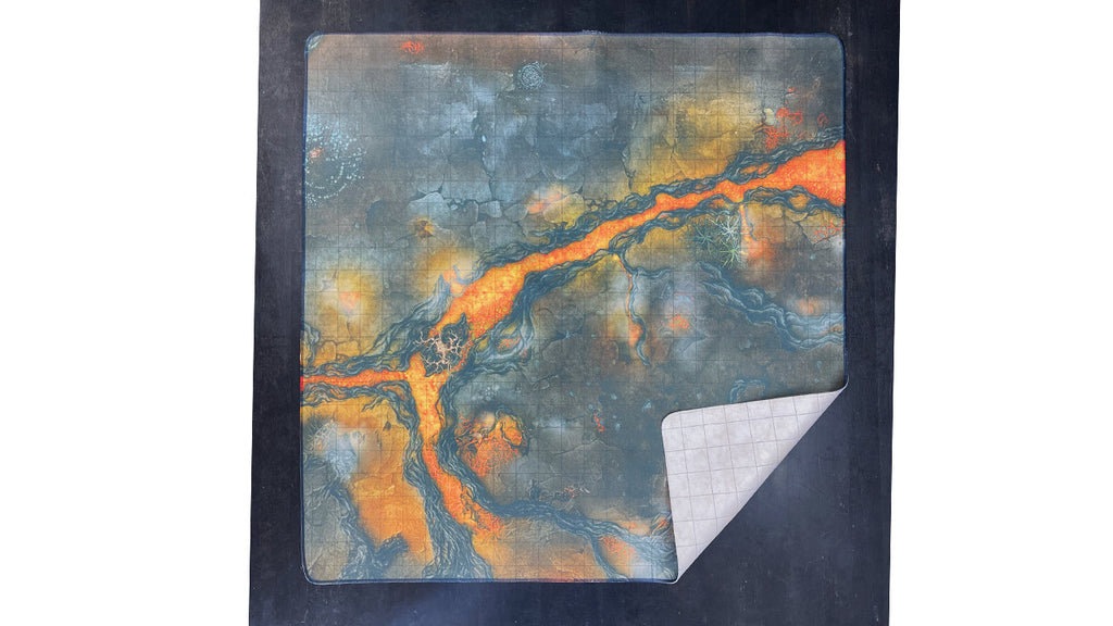 Ice Bridge TTRPG Battle Map | Double-Sided | 2ft x 2ft
