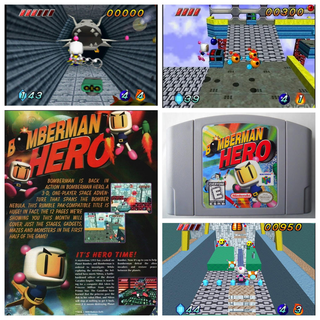 Bomberman Hero N64 Nintendo 64 Video Game Cartridge 1998