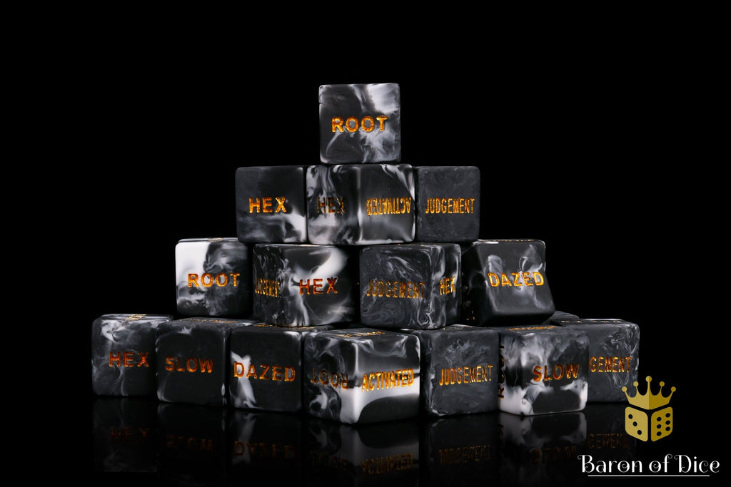 Keyword Counters - Matte Marbled - Set of 12
