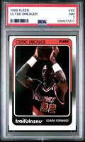 Graded 1988 Fleer Clyde Drexler #92 Basketball Card PSA 7 Near Mint