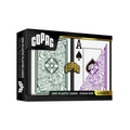 COPAG Playing Cards: Double Deck Set - Legacy - Green/Purple - Poker Size - Jumbo Index (2)