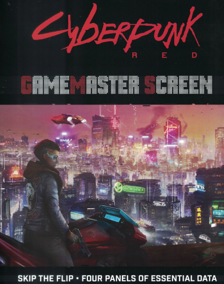 Cyberpunk Red Gamemaster Screen