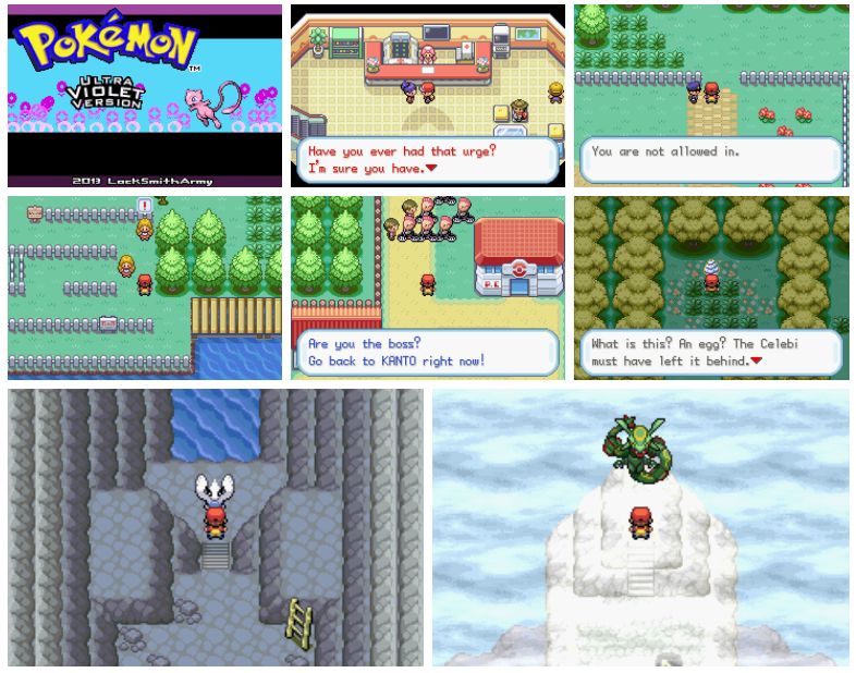 Pokemon UltraViolet GBA ROM Hack Video Game Custom Gameboy Advance