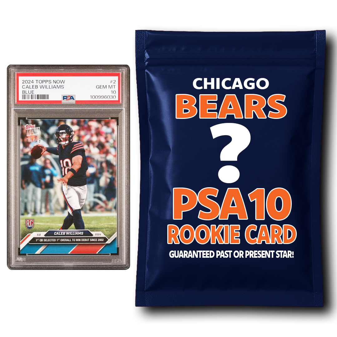 Chicago Bears PSA 10 Graded Rookie Card Mystery Pack
