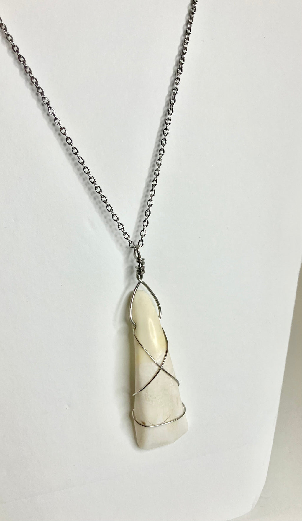 Water Buffalo Tooth Jewelry: Wire Wrapped Necklaces & Earrings
