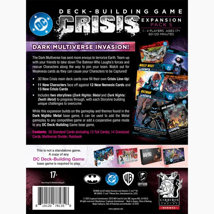 DC Deck-Building Game: Death Metal - Crisis Expansion Pack 5