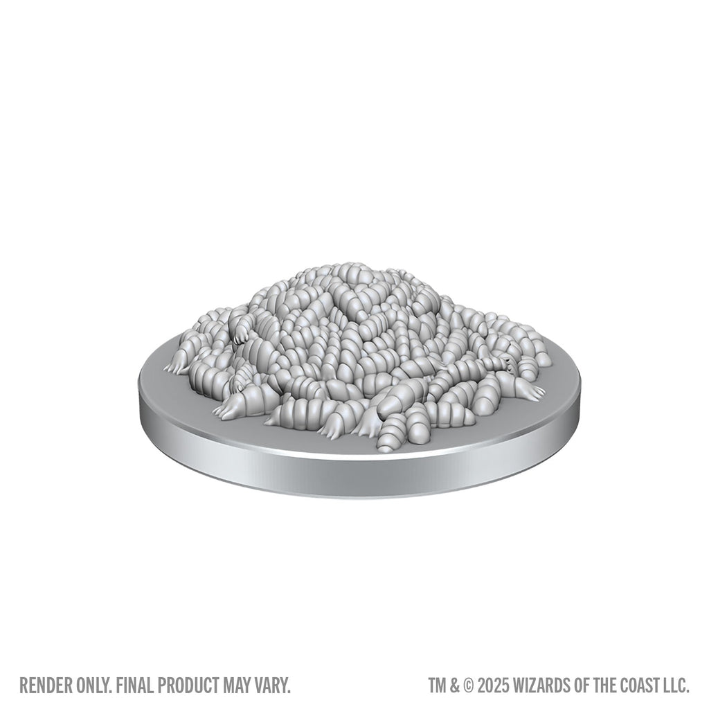 D&D: Nolzur's Marvelous Unpainted Miniatures - Swarm of Rot Grubs and Rot Grub Victim