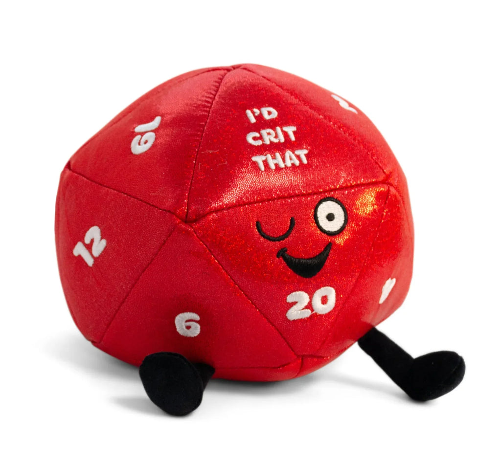 Punchkins D20 Plush I'd Crit That Dice