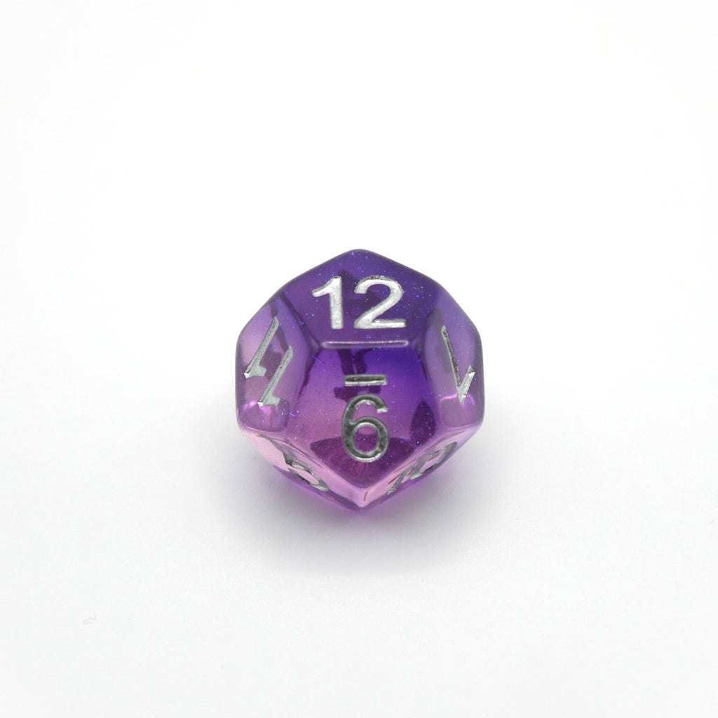 Dancing Lavender - 7 Piece DnD Dice Set | Acrylic RPG Gaming Dice
