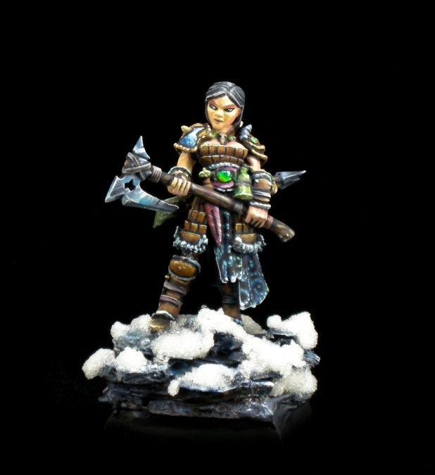 Dark Heaven Legends: Hanei, Female Warrior Human Barbarian