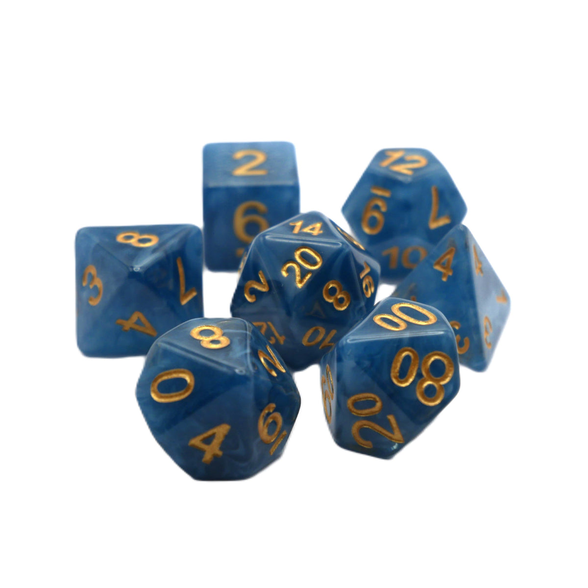 Diffused Dreams - 7 Piece DnD Dice Set | Acrylic RPG Gaming Dice
