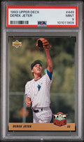 Graded 1993 Upper Deck Derek Jeter #449 Rookie RC Baseball Card PSA 9 Mint