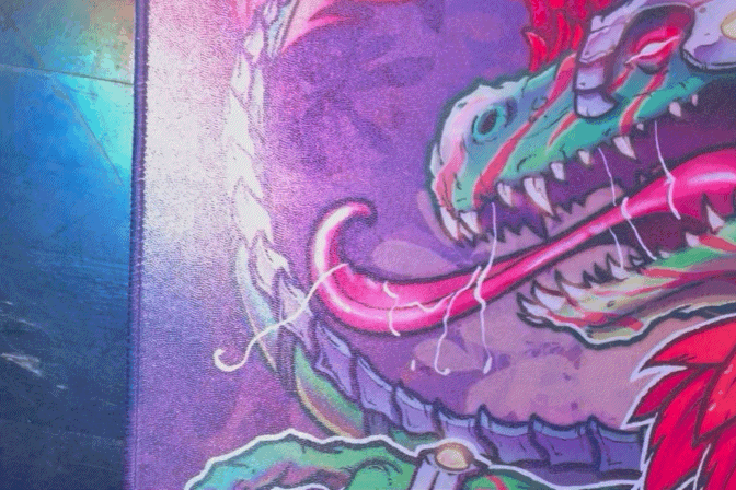 Custom Glimmer Foil Playmat 14" x 24"