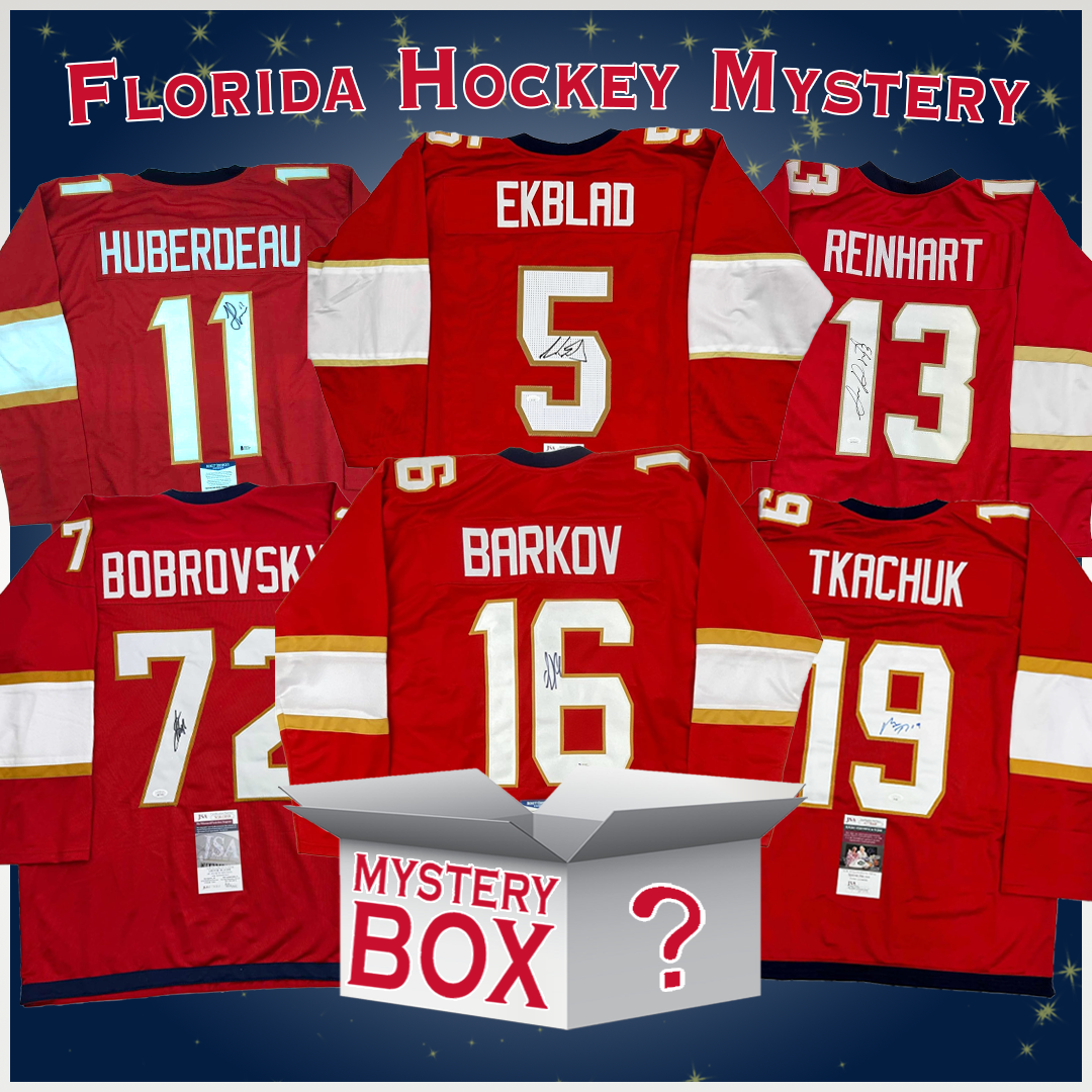 Autographed/Signed Florida Hockey Jersey Mystery Box with PSA JSA or Beckett COA