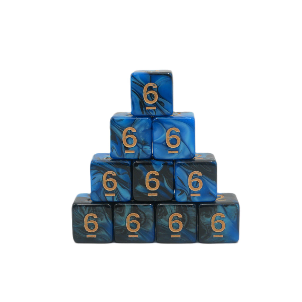 Frozen Corruption 10d6 - DnD Dice Set | Acrylic RPG Gaming Dice