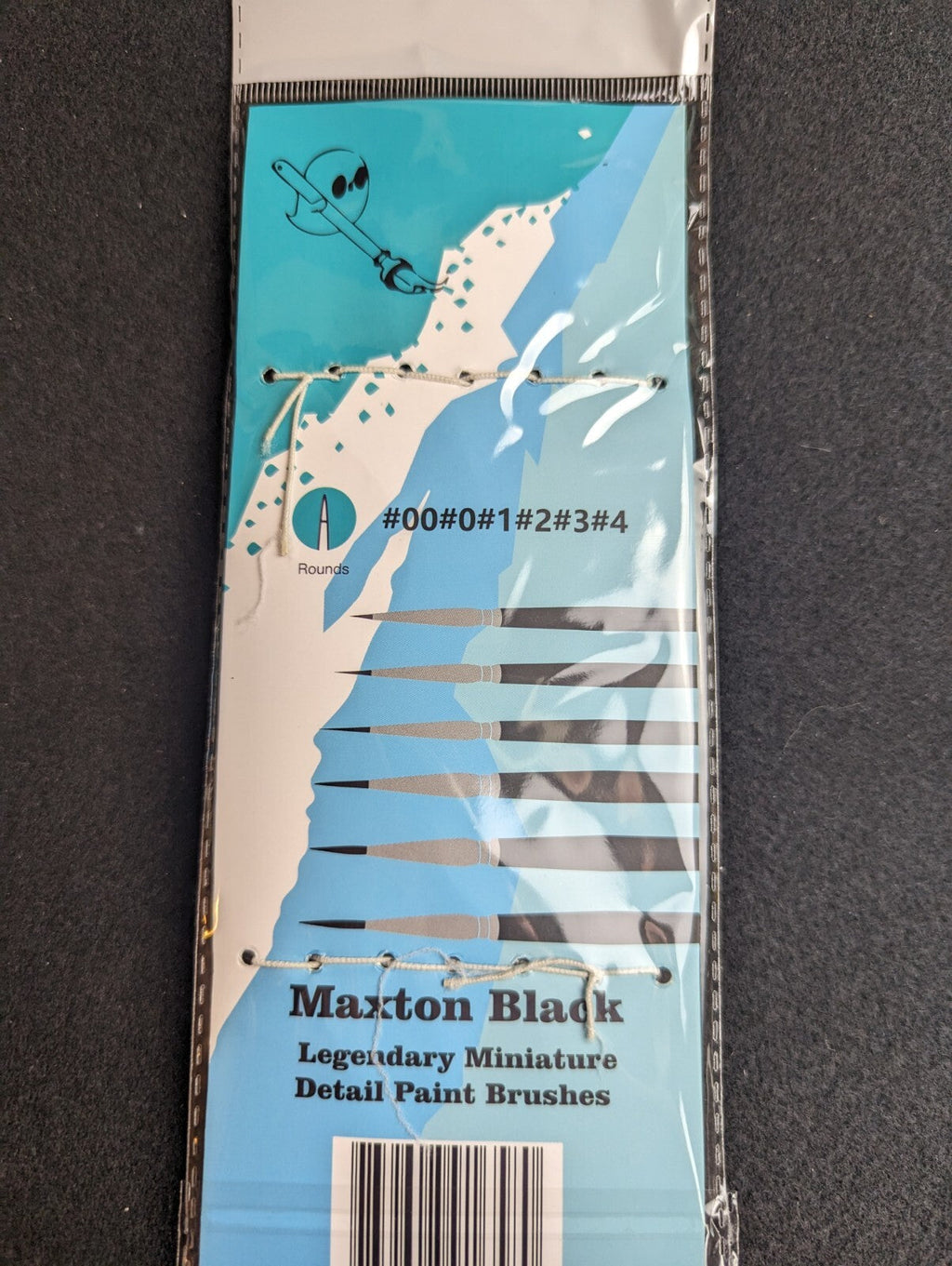 SleepwalkAir: Ghost Brush - Maxton Black - Legendary Miniature Detail Brush Set (6)