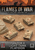 Flames of War:  German Panzer II Tank Platoon (Mid War-Afrika Korps)