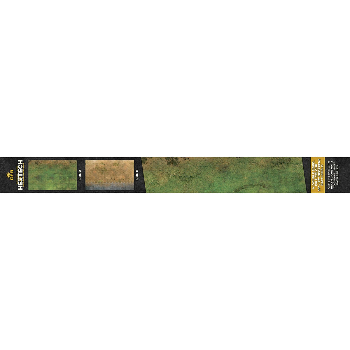 Battlefield in a Box: HexTech - Game Mat 1 - Grasslands/Arid/Urban