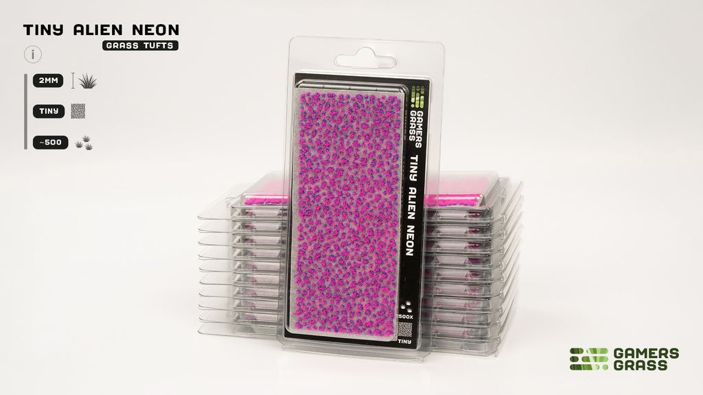 Gamers Grass | Tiny Tufts | Alien Neon