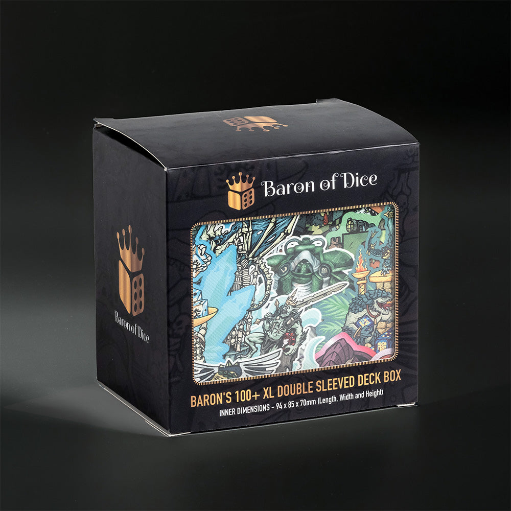 100+ XL Deck Box | Grimdark Collage