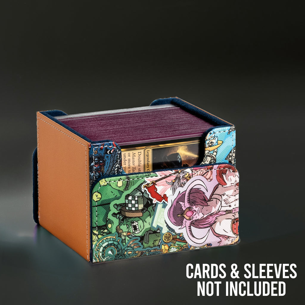 100+ XL Deck Box | Grimdark Collage