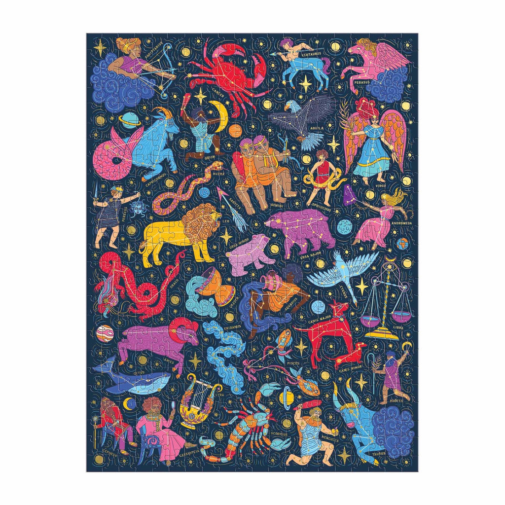 Galison Puzzles: Book Puzzle - 500 Pieces - Constellations 101