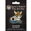Hymgho Dice: Alternative Alignments Enamel Pin - Chaotic Awkward - Raccoon