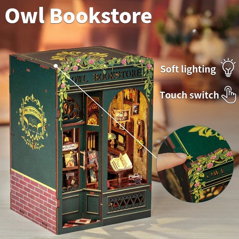 Hands Craft: DIY Book Nook - Owl Bookstore