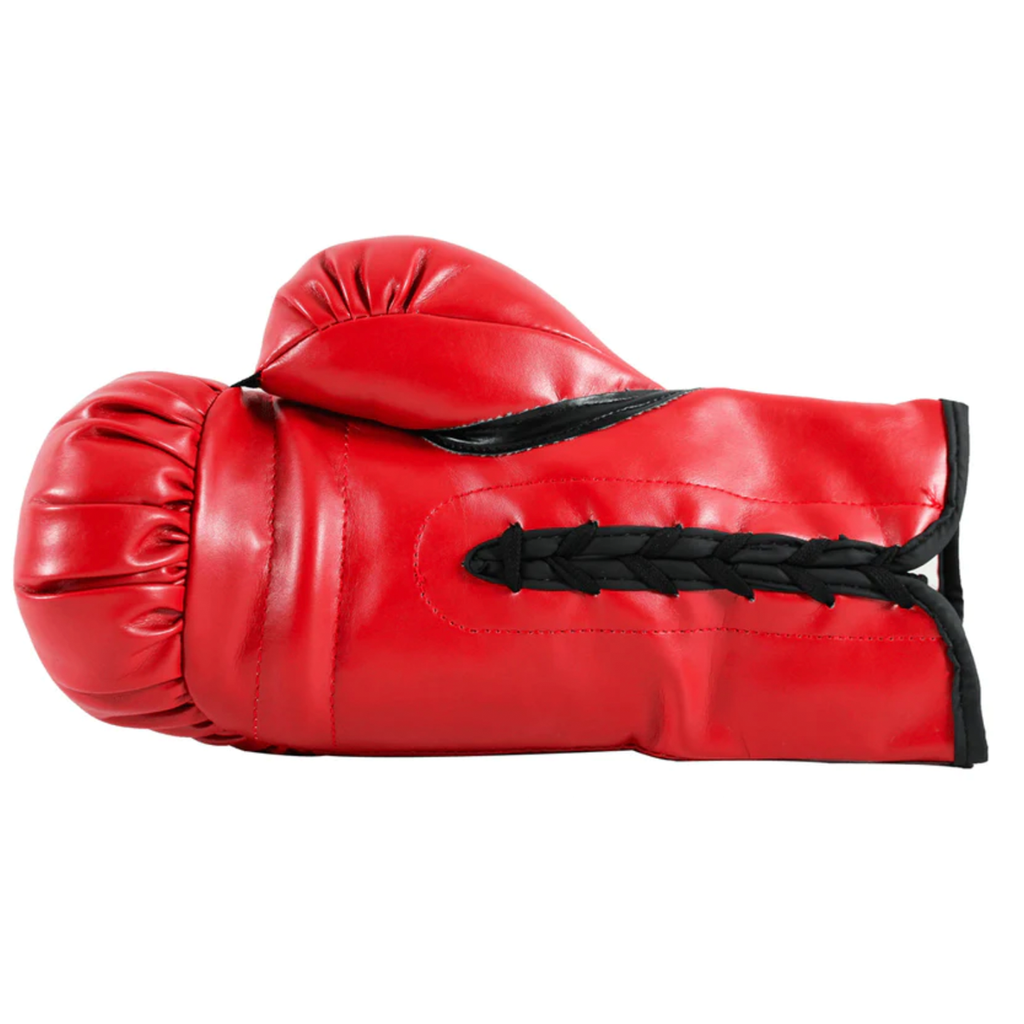 Autographed/Signed Thomas Hitman Hearns Red Everlast Boxing Glove JSA COA Auto