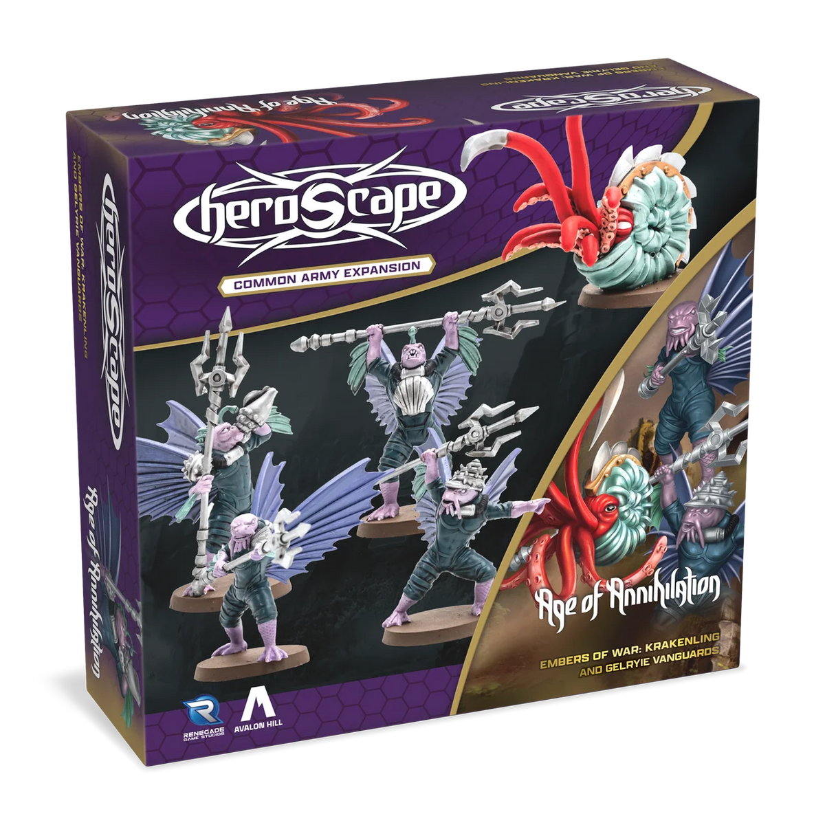 Heroscape: Age of Annihilation - Krakenling and Gelyrie Vanguards Army Expansion