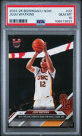Graded 2024 Topps Bowman U Now JuJu Watkins #22 Rookie RC Basketball Card PSA 10 Gem Mint