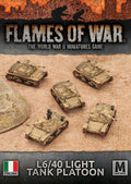 Flames of War: Italian L6/40 Light Tank Platoon (Mid War)